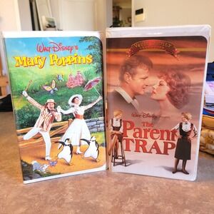 Walt Disney Mary Poppins & The Parent Trap VHS Tape Vault Collection Collectible